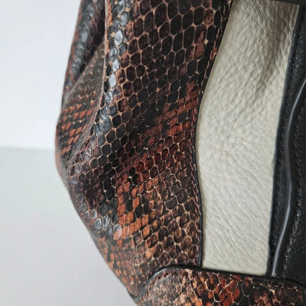 Vince Camuto Hobo Snakeskin Leather Bag 16